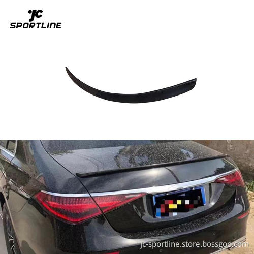 Real Carbon Fiber Rear Trunk Spoiler Wing for Mercedes-Benz W223 S500/S580 2021-2023
